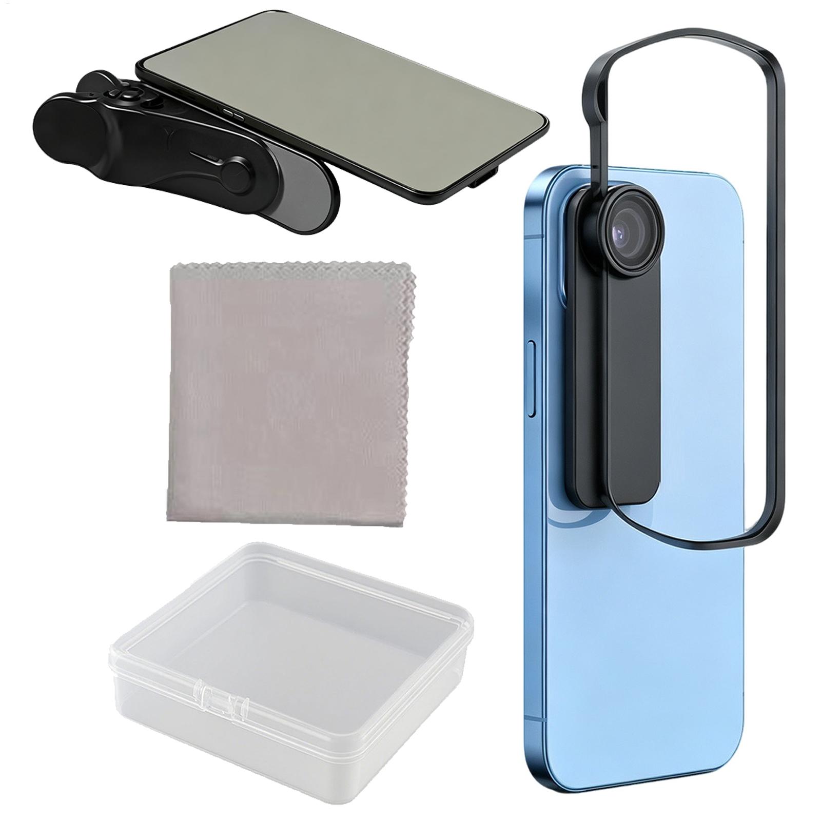 Photography Kit - スマホカメラ反射ミラークリップ スカイミラー効果レンズ スマートフォン自撮りグッズ 反射写真撮影小道具キット