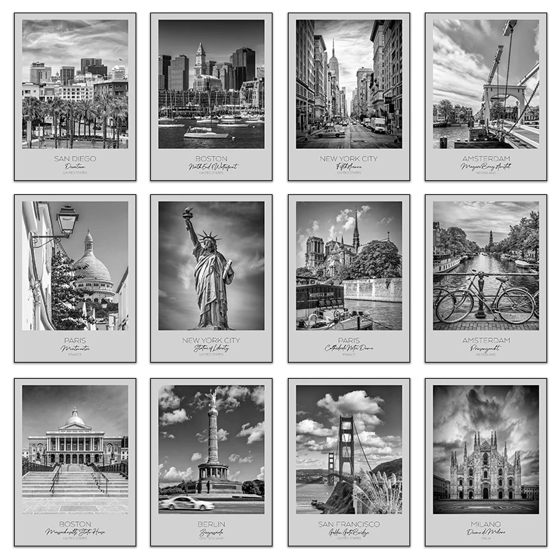 Photography New York - 都市ポスター ニューヨーク ロンドン パリ ウォールアート リビングルーム装飾用