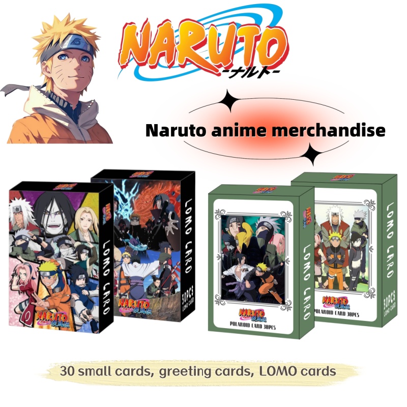 Photography Paper - ナルト漫画アニメ周辺グッズクリエイティブスモールカードナルト30枚スモールカードグリーティングカード箱入りフォトカードLOMOカードブックマーク