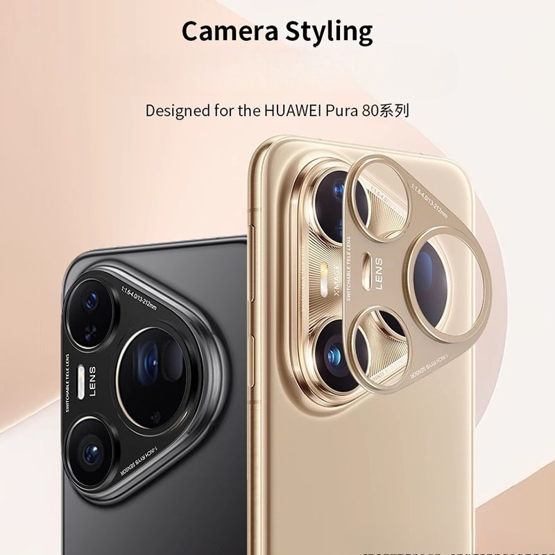Photography Kit Huawei Pura 80 Ultra - Huawei Pura 80 70 Ultra用合金カメラプロテクター、メタルバックレンズカバー、アルミニウム保護キャップ（HUAWEI Pura80