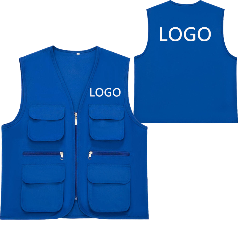 Photography Vest - 2025 仕事とレジャーオールマッチ夏の新しいユニセックスベストマルチポケットベストハイエンドカスタムロゴプリントブランドテキスト