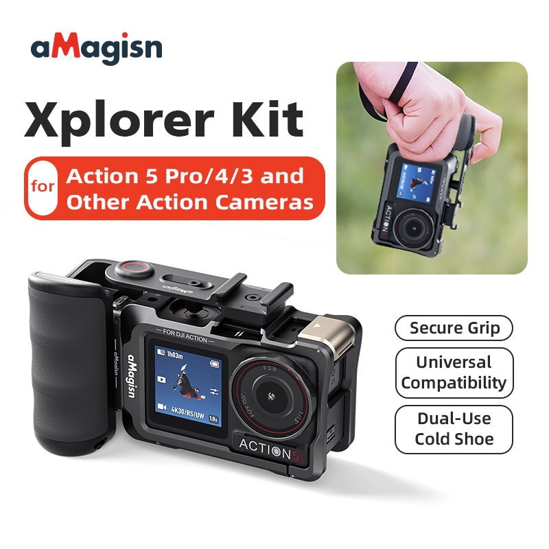 Photography Grip Insta360 X5 - Insta360 X5/X4Ace Pro 2/GoPro Hero 13/12、DJI