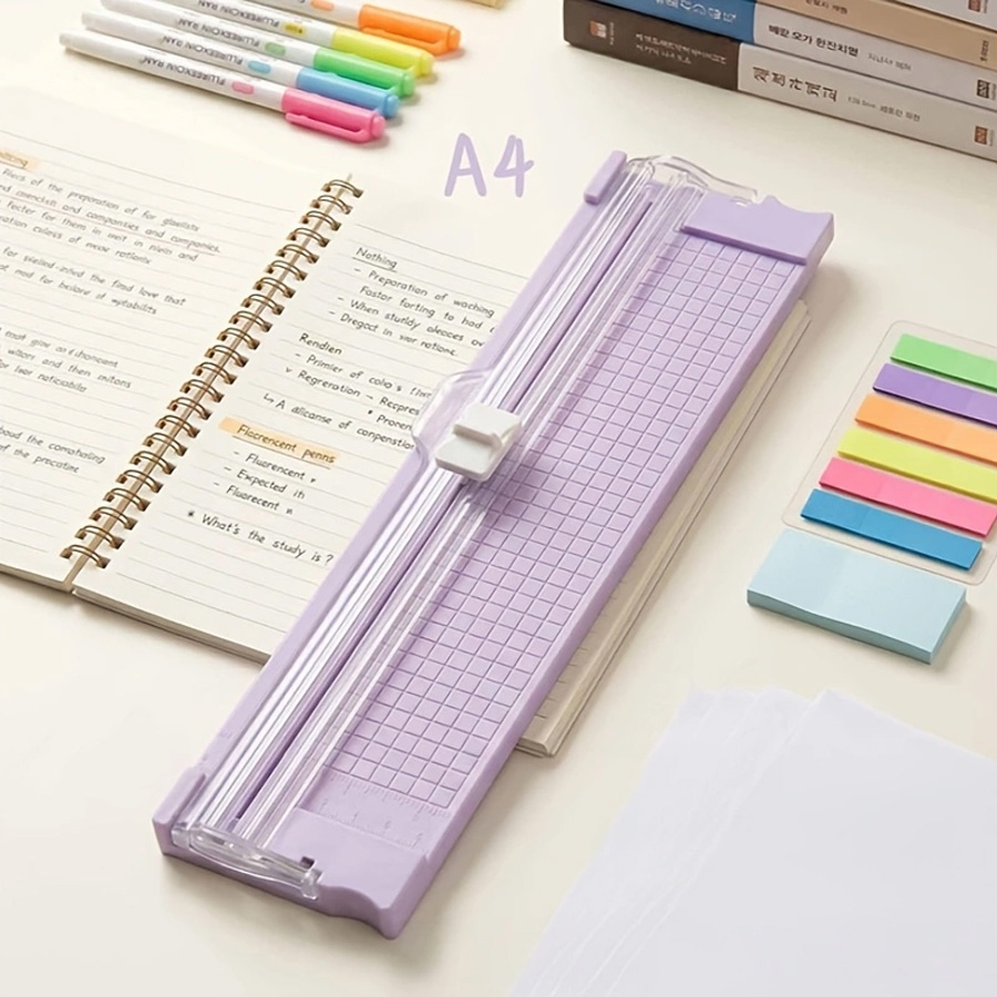 Photography Paper - A4ペーパーカッター、交換可能な刃、耐久性のあるペーパーカッター、オフィススクラップブック写真カットツール、片方向カット装置
