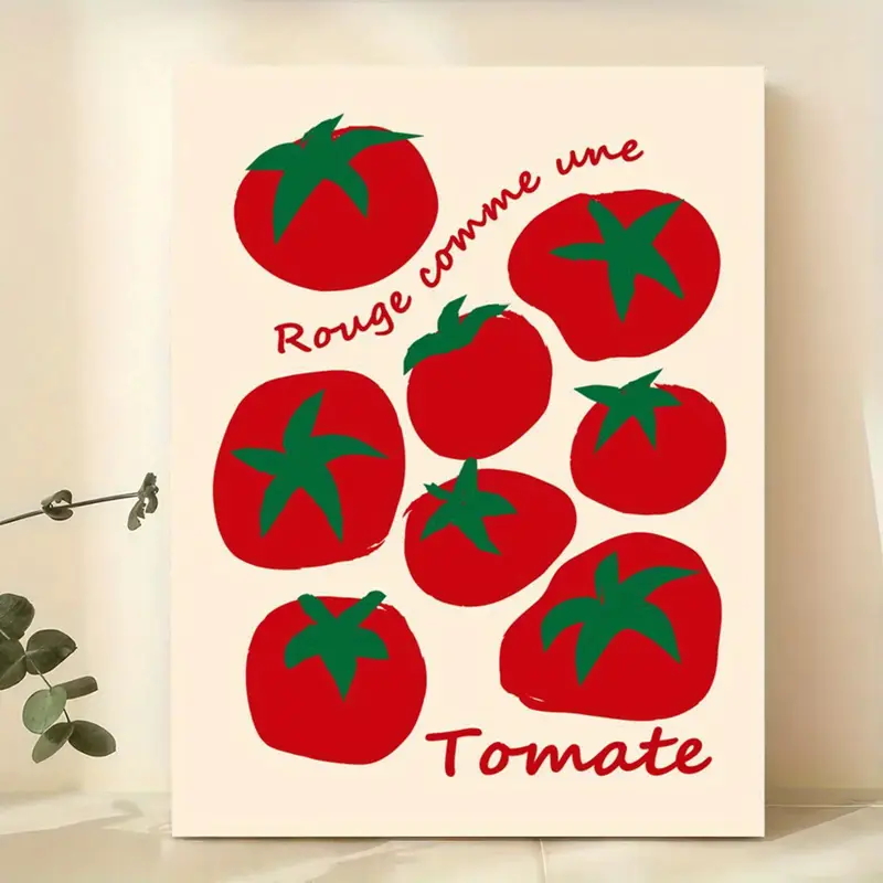 モダンなカラフルな赤いトマト壁アートプリントキャンバス絵画ポ - Photograph Lyrics のレビューと価格