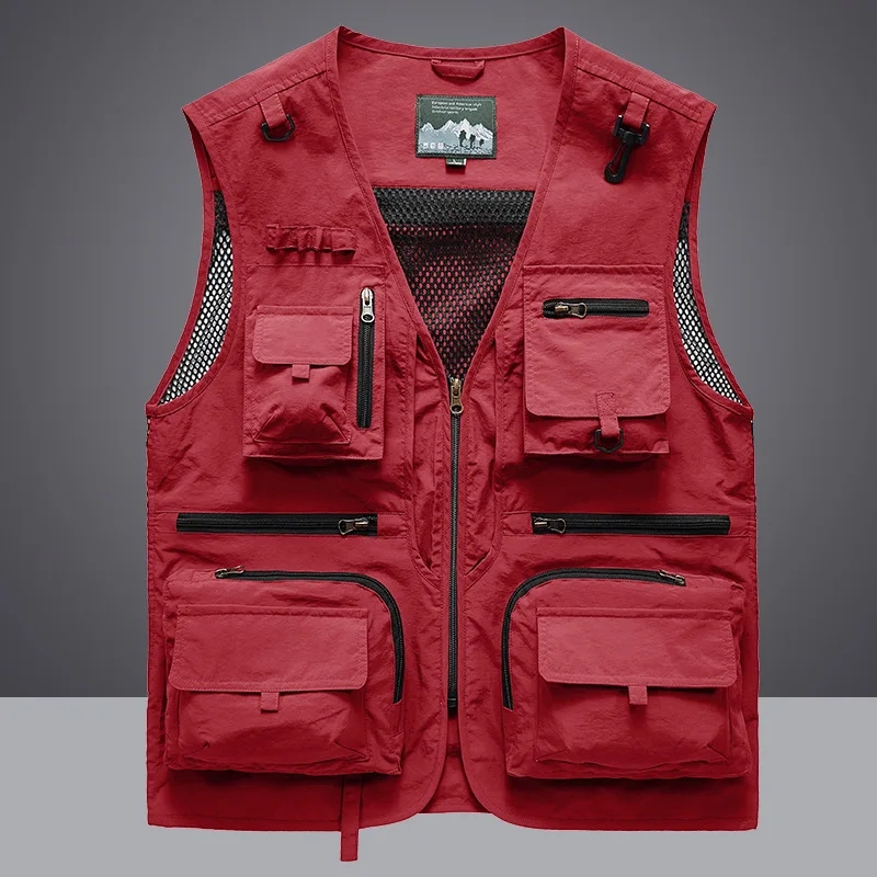 マルチポケット速乾メッシュ釣りベスト男性屋外タクティカルベス - Photography Vest のレビューと価格