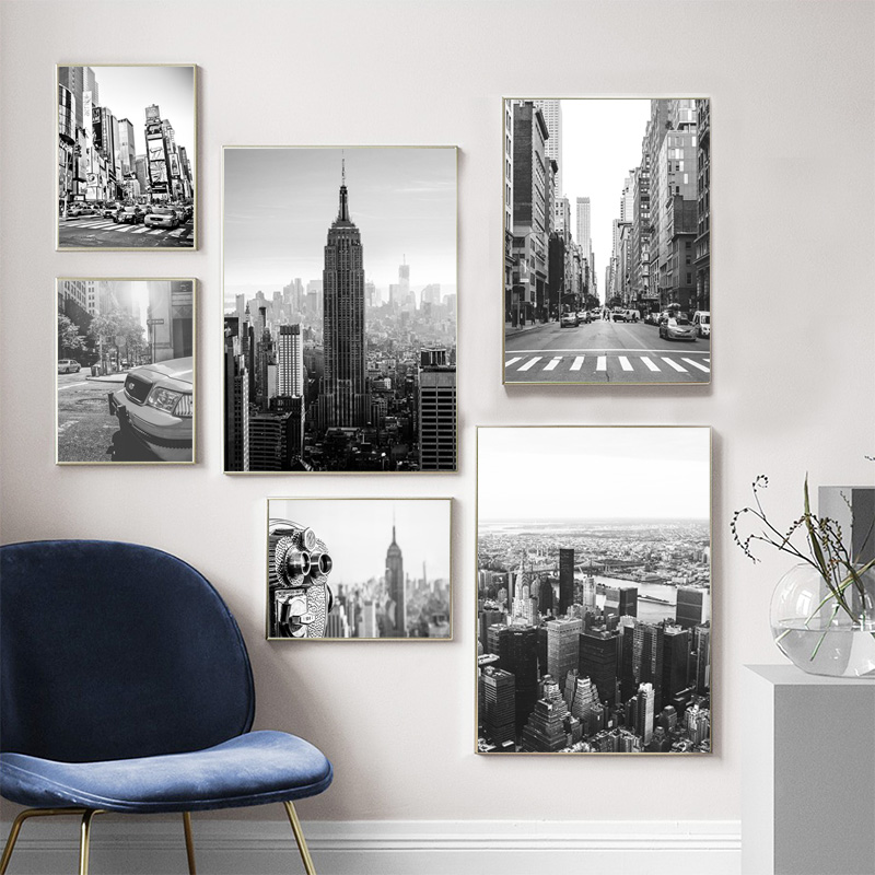 1pc フレームレスキャンバス絵画ニューヨーク市キャンバス絵 - Photography New York のレビューと価格