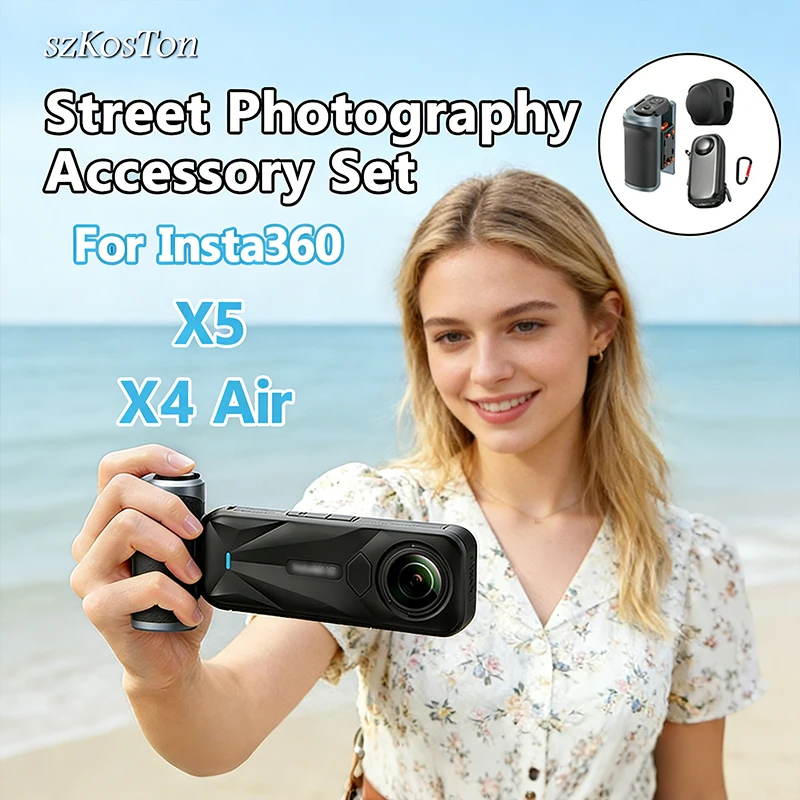 Insta360 X5 X4 空撮グリップレンズ保護カバー収 - Photography Grip Insta360 X5 のレビューと価格