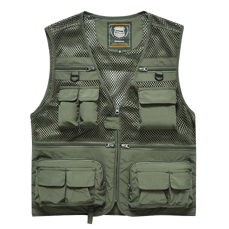 新しい屋外マルチポケットベスト写真撮影釣りベストメンズショル - Photography Vest のレビューと価格