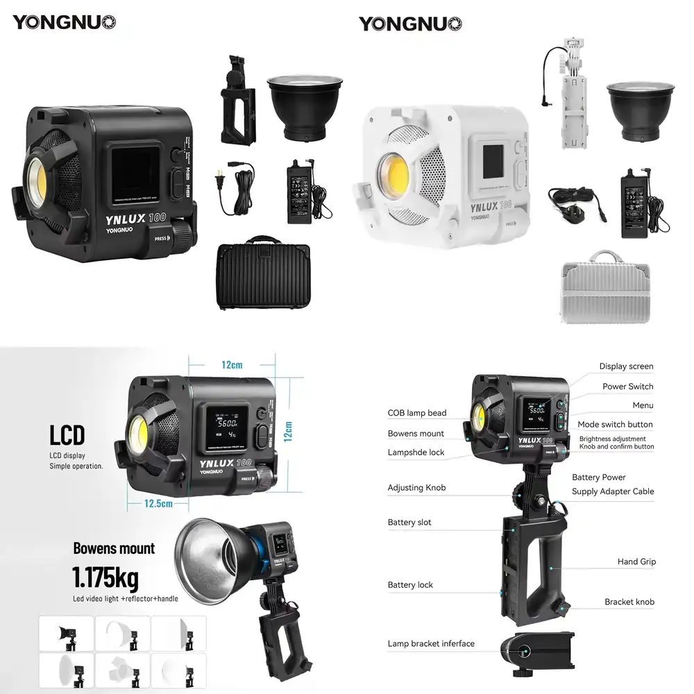YONGNUO YNLUX100 100W 3200K-56 - Photography Videos のレビューと価格