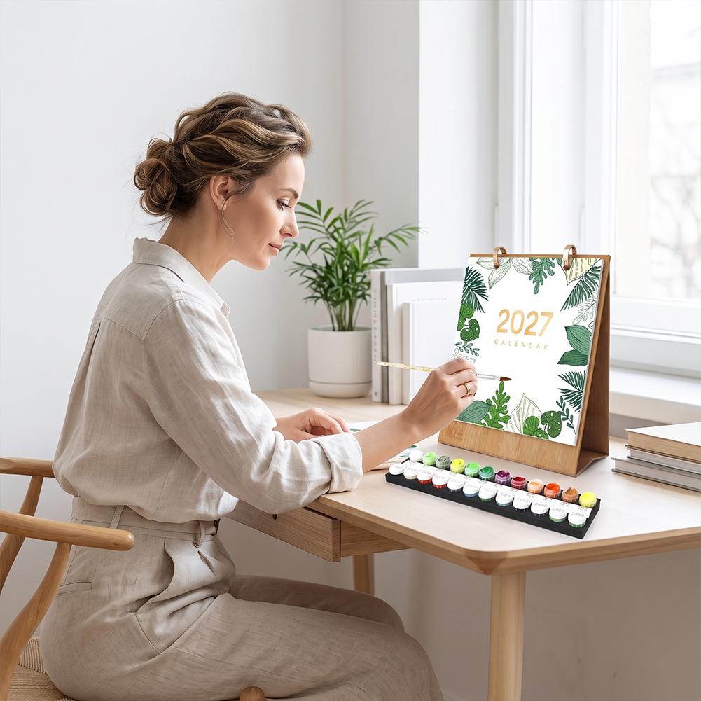 2027年DIYペイント卓上カレンダー、水彩絵の具とブラシ、 - Photography Techniques のレビューと価格