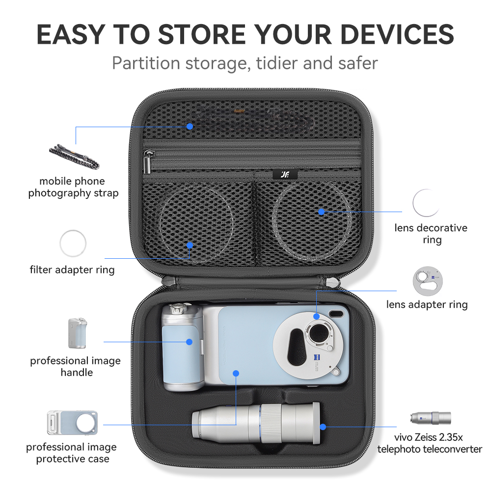 XFJI キャリングケース PU レザー収納バッグ 耐落下性 - Photography Kit Vivo X300 のレビューと価格