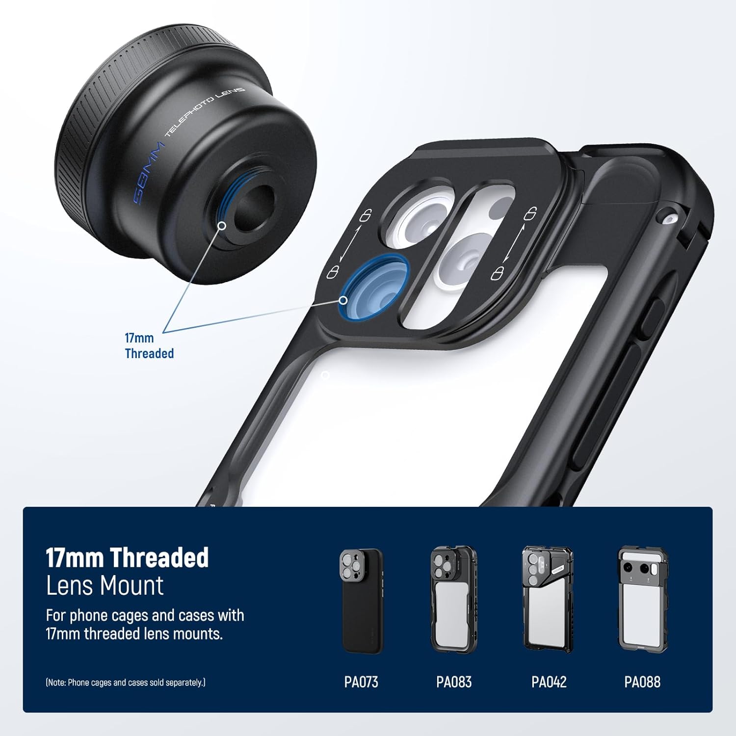 NEEWER 58mm/18mm 望遠レンズ、17mmネジ付 - Photography Kit Xiaomi 15T Pro のレビューと価格