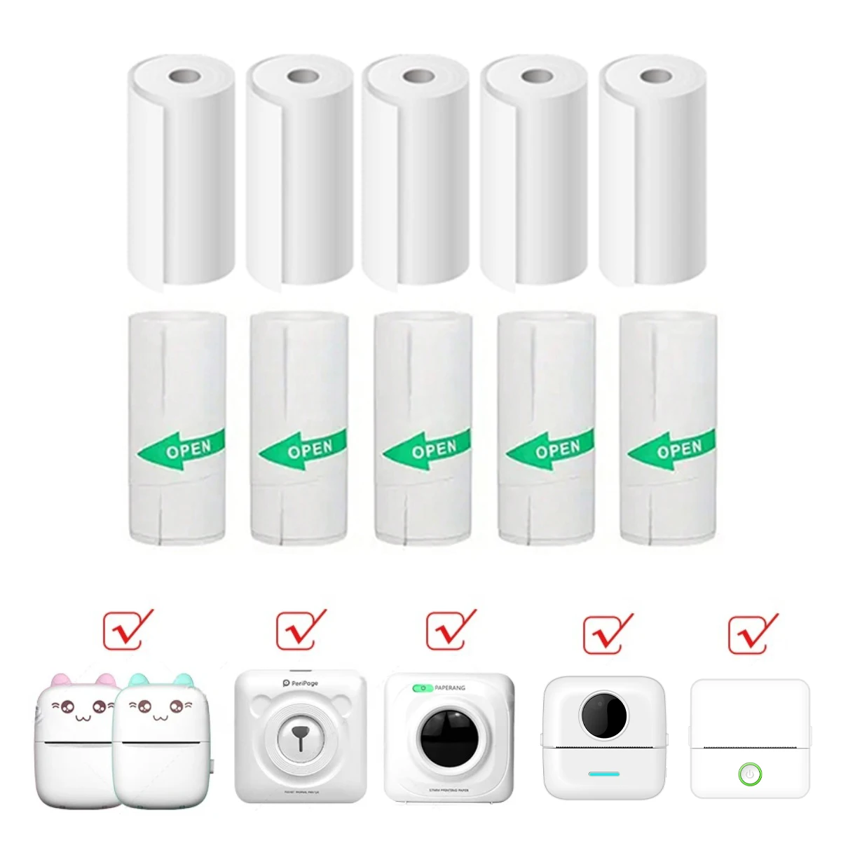 ミニプリントカメラ感熱紙ロール、粘着紙、非粘着紙、ミニプリン - Photography Paper のレビューと価格
