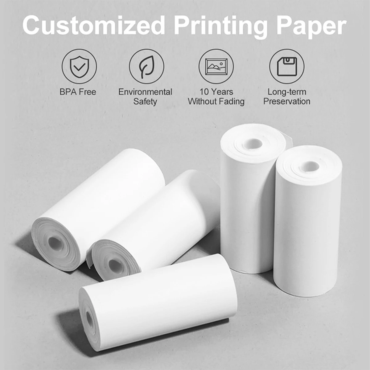 ミニプリントカメラ感熱紙ロール、粘着紙、非粘着紙、ミニプリン - Photography Paper のレビューと価格