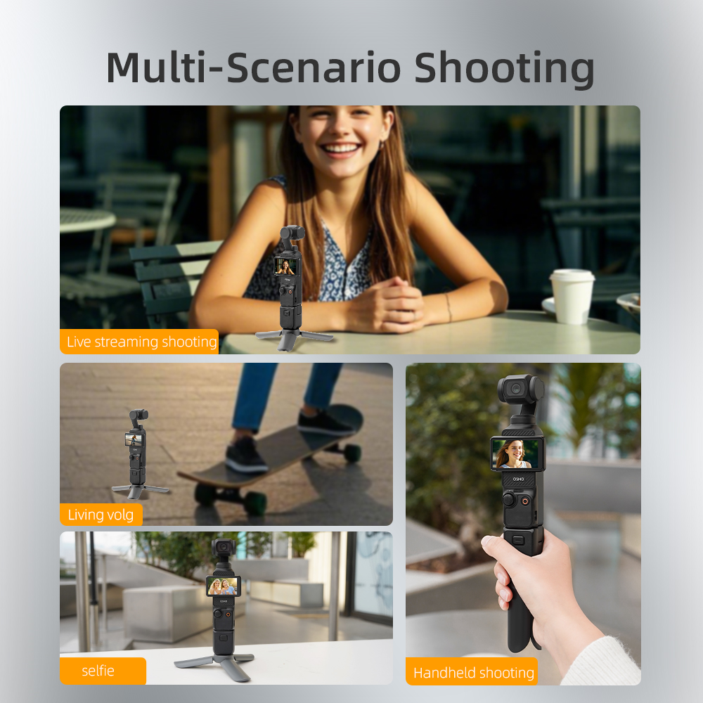 BRDRC 拡張可能なミニカメラ三脚 DJI Pocket  - Photography Grip Insta360 X5 のレビューと価格