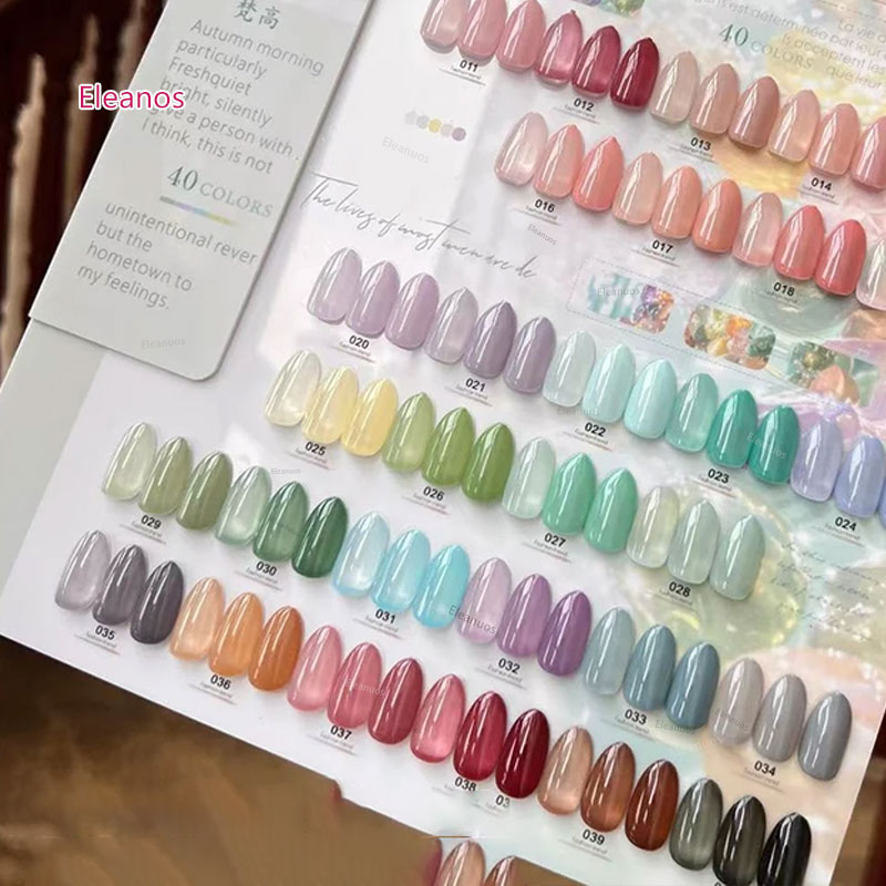Eleanos 40 色 15 ミリリットルゼリージェルポリ - Color Checker Card のレビューと価格