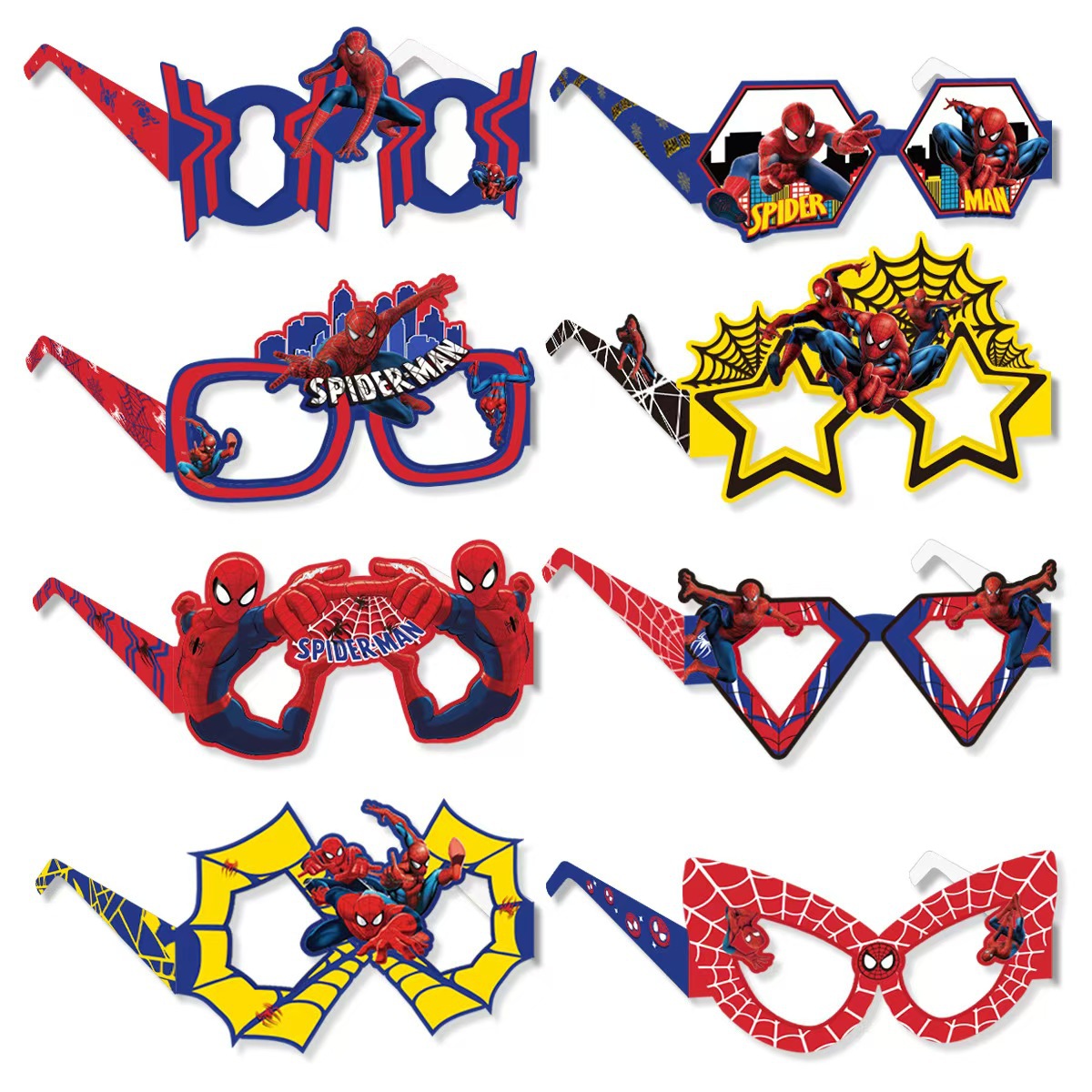 8 個スパイダーマン紙エコフレンドリーメガネコスプレスーパー - Photography Paper のレビューと価格