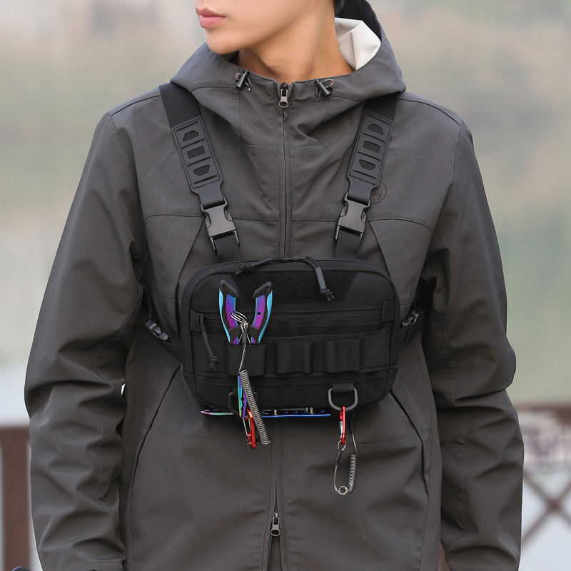 戦術的なチェストリグバックパックキャンプ偵察キットバッグモー - Photography Vest のレビューと価格