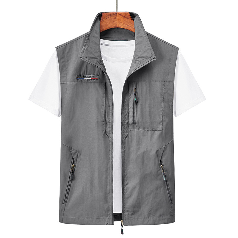 メンズサマー超軽量釣り撮影用ベスト アウトドアフルジップテッ - Photography Vest のレビューと価格