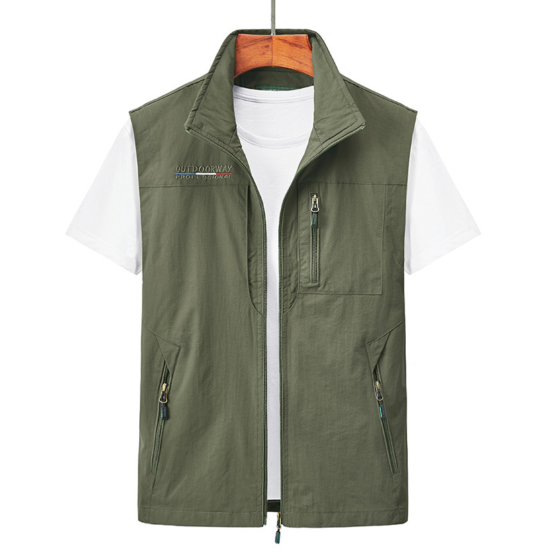 メンズサマー超軽量釣り撮影用ベスト アウトドアフルジップテッ - Photography Vest のレビューと価格