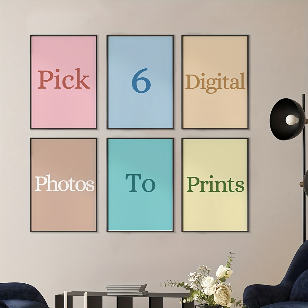 6枚セット/セット　パーソナライズカスタムキャンバスプリント - Photography Kit のレビューと価格