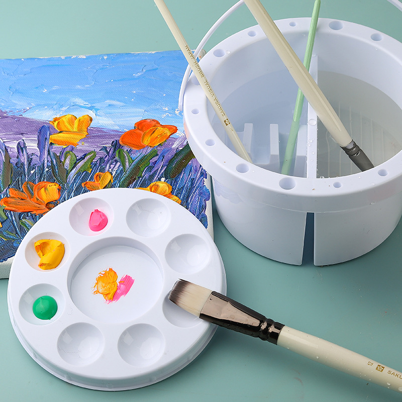 3イン1 ブラシウォッシャーバケツ パレット蓋付き 絵画用ブ - Photography Techniques のレビューと価格