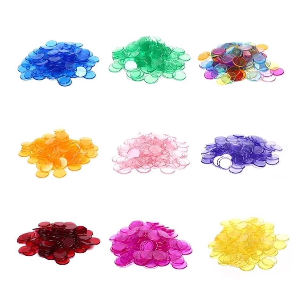 100 個の新しいプラスチック製ラウンドカウンティングチップ - Color Checker Card のレビューと価格