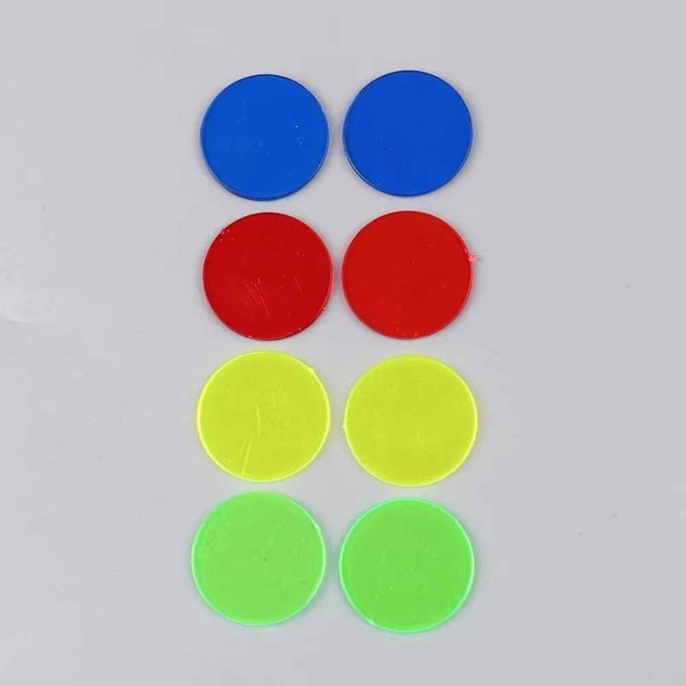 100 個の新しいプラスチック製ラウンドカウンティングチップ - Color Checker Card のレビューと価格