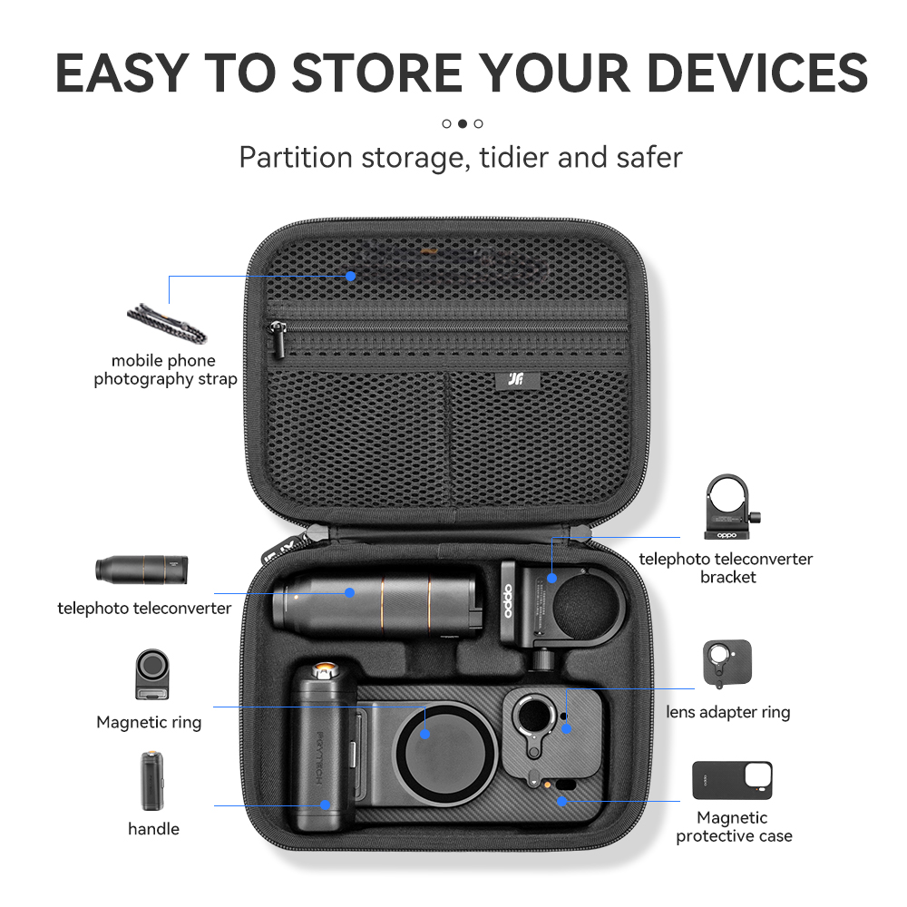 XFJI 収納バッグケース PUレザー 耐衝撃ハードシェルハ - Photography Kit Vivo X300 のレビューと価格