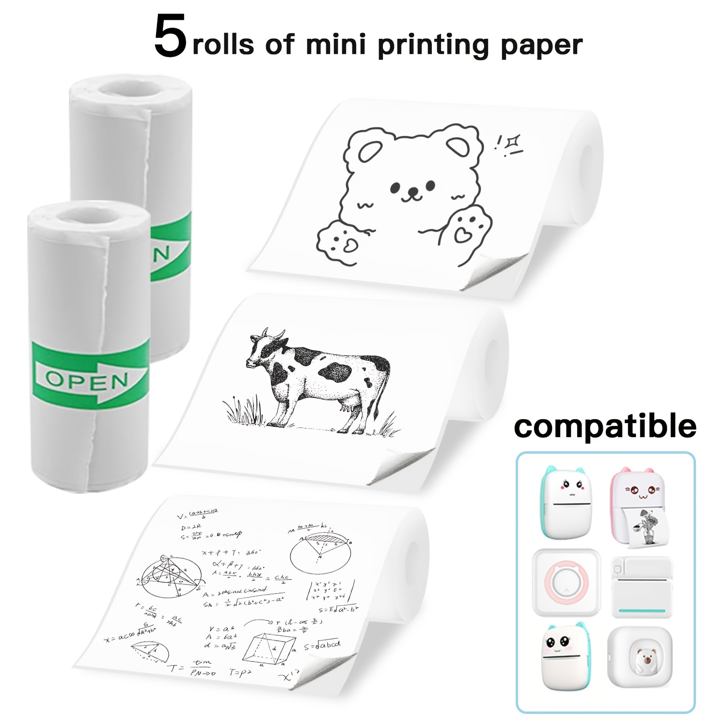 5-10-20 ミニ印刷用紙、感熱ステッカー用紙、粘着式、ミ - Photography Paper のレビューと価格