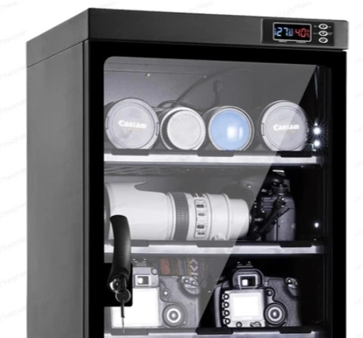 カメラ機材用電子乾燥キャビネット - レンズと機材用の湿度計 - Camera Dry Cabinet のレビューと価格