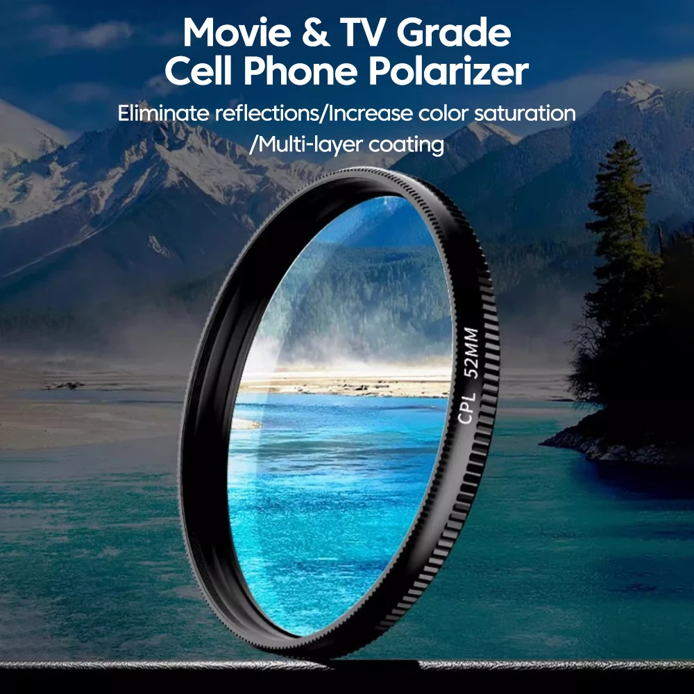 52mm CPL 携帯電話レンズフィルター レンズクリップ  - Photography Kit Xiaomi 15T Pro のレビューと価格