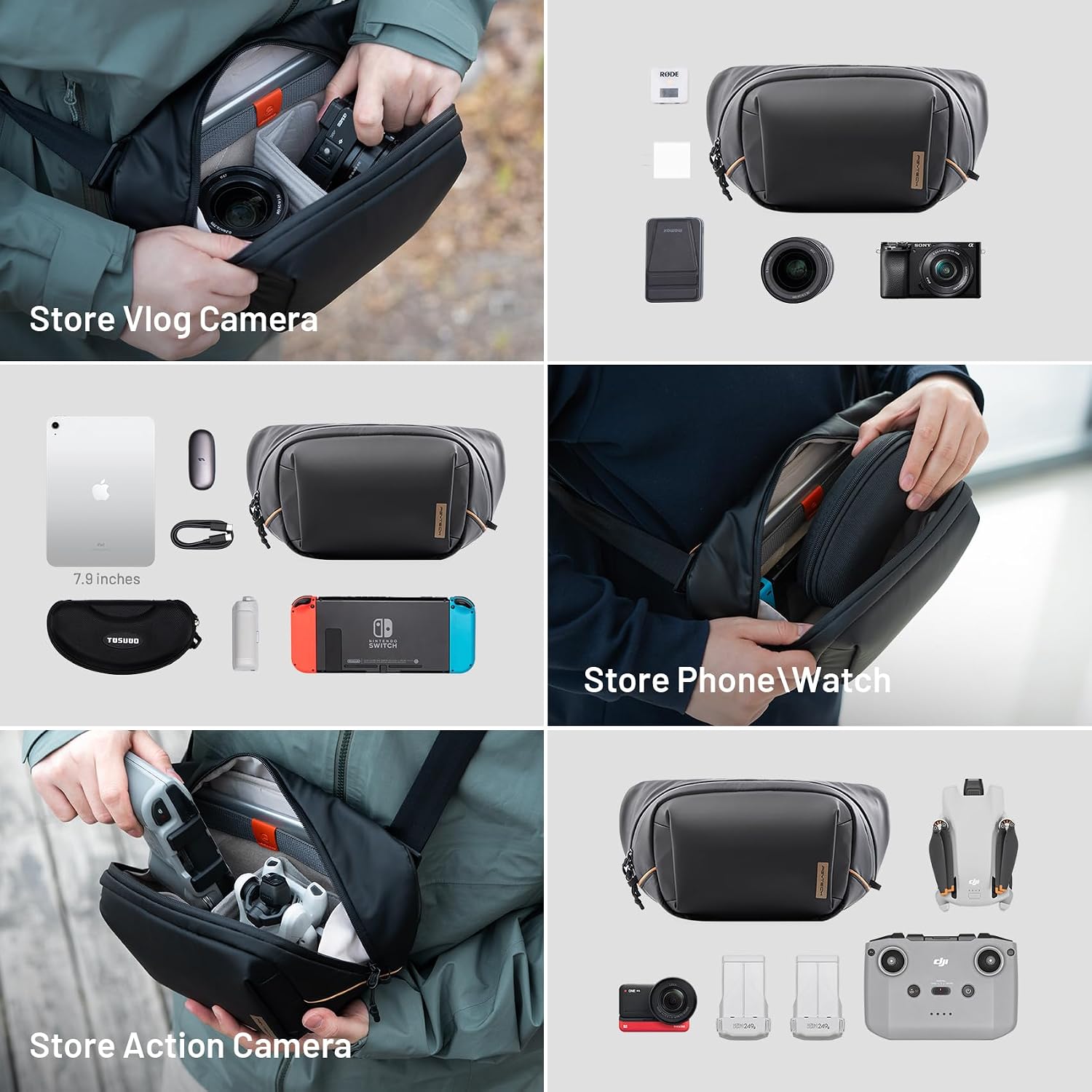 PGYTECH 4L カメラスリングバッグ PUコーティング - Photography Solo のレビューと価格