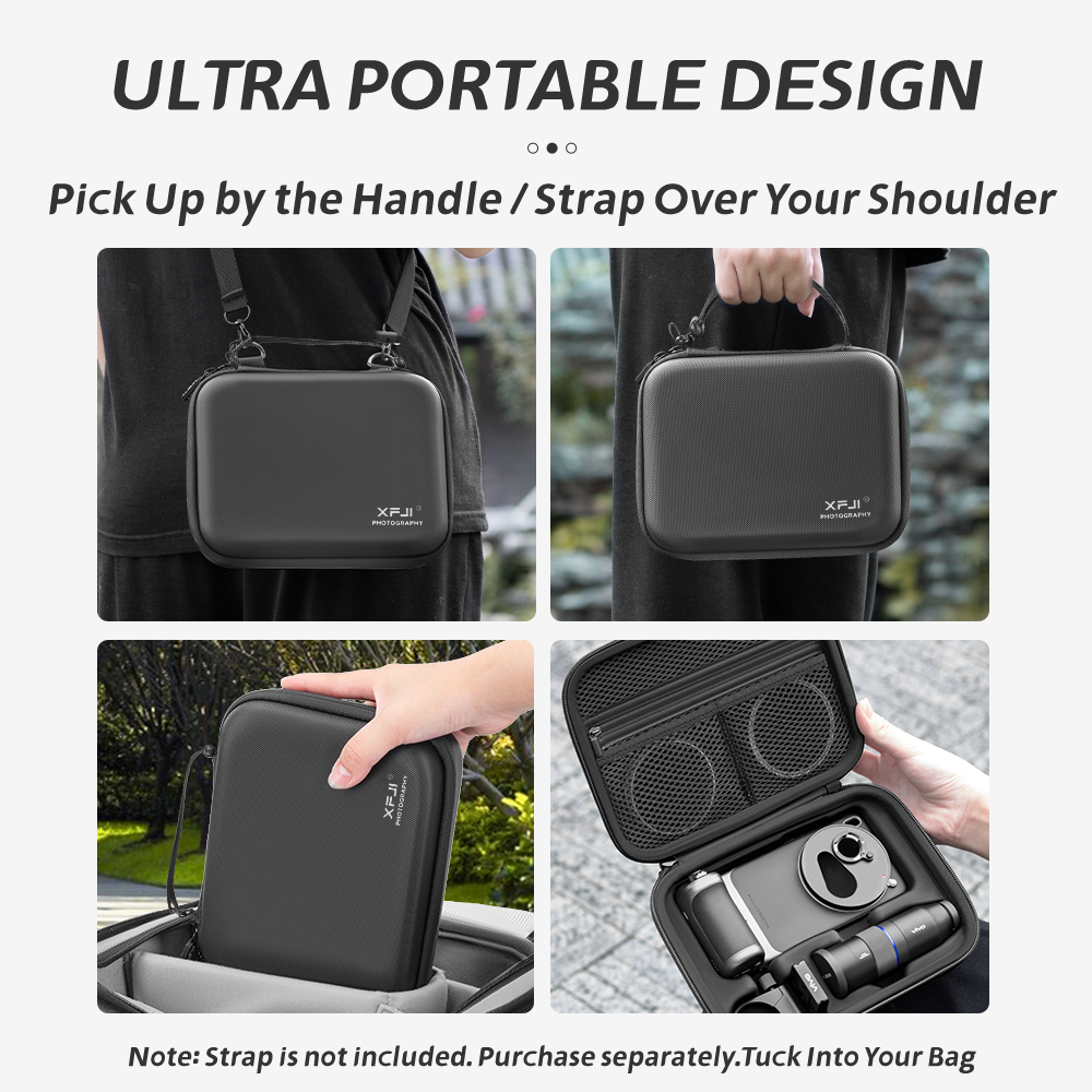 XFJI収納バッグケースPUレザー耐衝撃ハードシェルハンドバ - Photography Kit Vivo X300 のレビューと価格