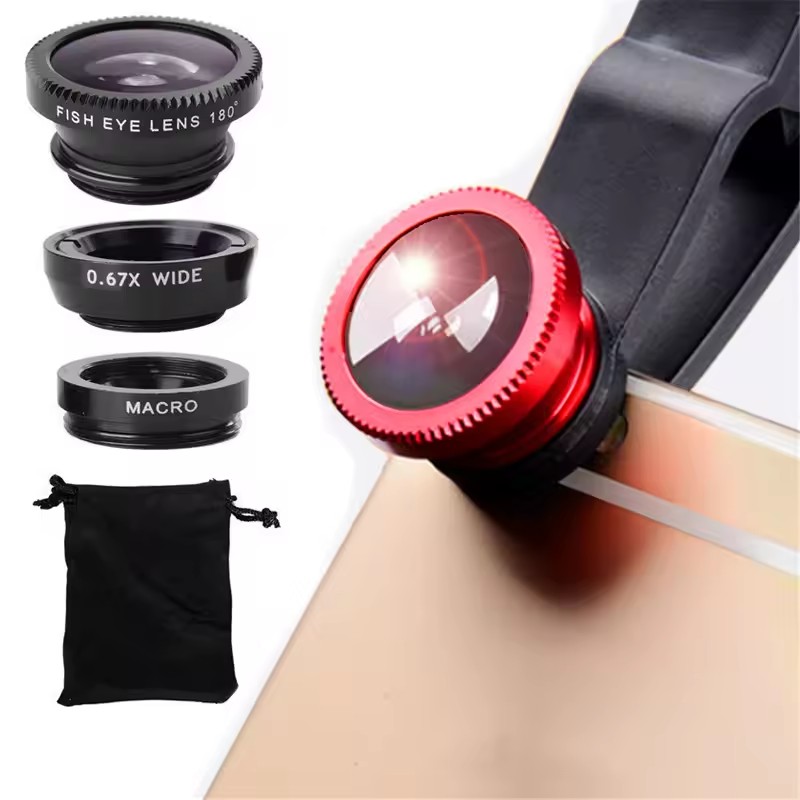 ユニバーサル3in1魚眼レンズ 広角マクロ スマートフォン魚 - Photography Kit Xiaomi 15T Pro のレビューと価格