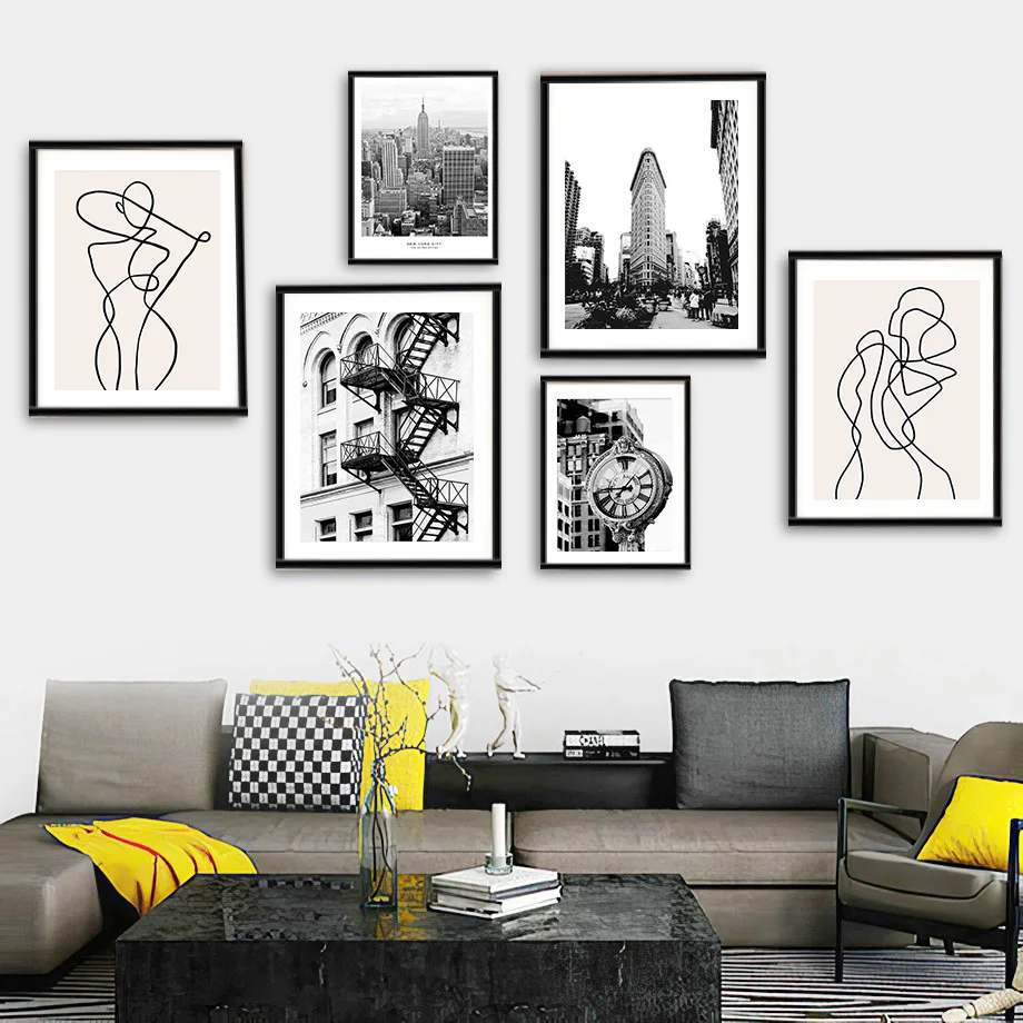 ブラックフォトフレーム ニューヨークエッフェル塔キャンバス絵 - Photography New York のレビューと価格