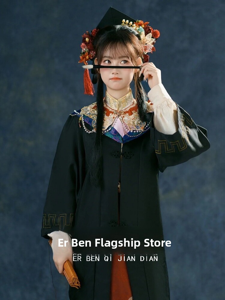 新中華風スタジオ写真撮影 明代漢服 女性用卒業式ガウン マフ - Photography Trend のレビューと価格