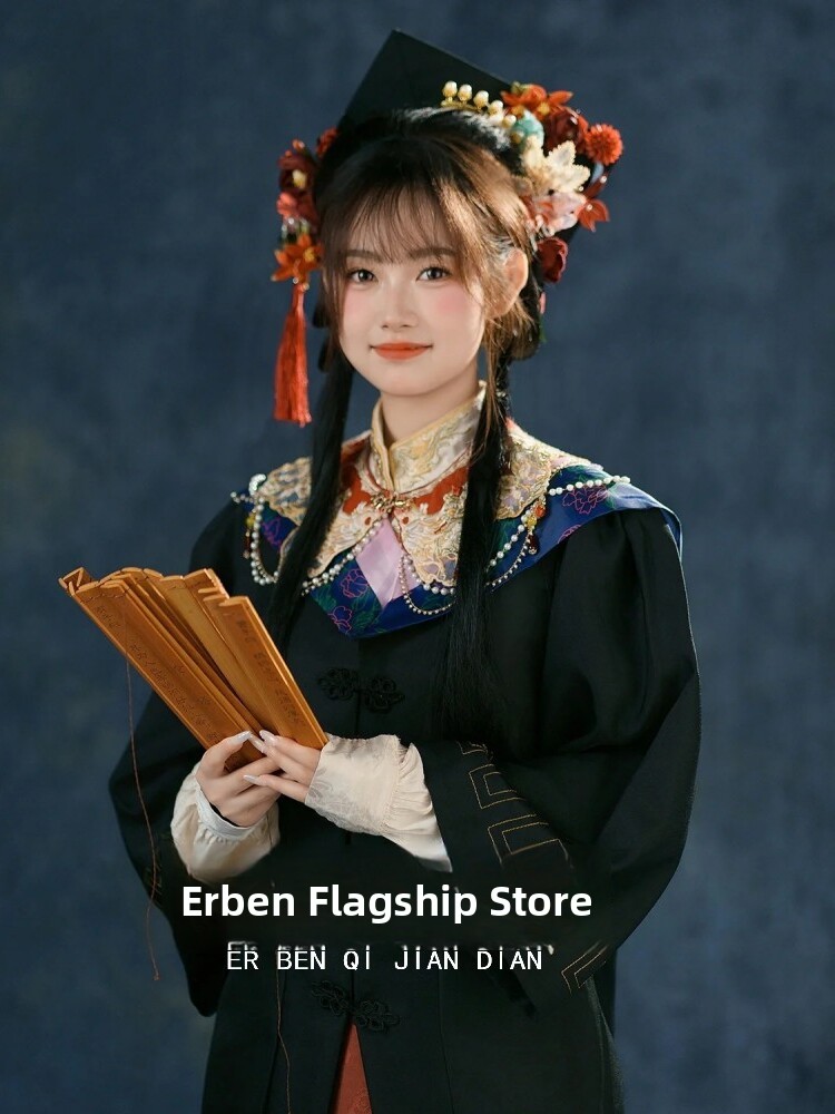 新中華風スタジオ写真撮影 明代漢服 女性用卒業式ガウン マフ - Photography Trend のレビューと価格